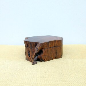 Wooden Box With Lid, Unique Box, Log Box, Burl Wood, Jewelry Box, Ring ...