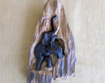 Carved Wood Elephant, Wood Carving, Elephant Carving, Wall Décor, Wall Hanging, Wall Art, Decorative Wall Hanging, Home Décor, Driftwood