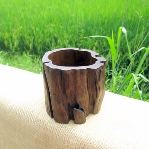 Brown Wooden Box, Log Box, Rustic Wooden Box, Burl Wood, Driftwood, Antique Box, Unique Box, Wood Carving, One of a Kind