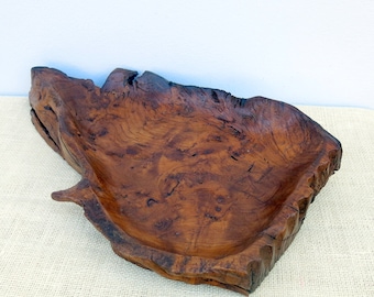 Wooden Bowl, Fruits Bowl, Centerpiece Dining Table, Driftwood Bowl, Antique Bowl, Carved Bowl, Rustic Wooden Bowl, Decorative Bowl Wood Tray