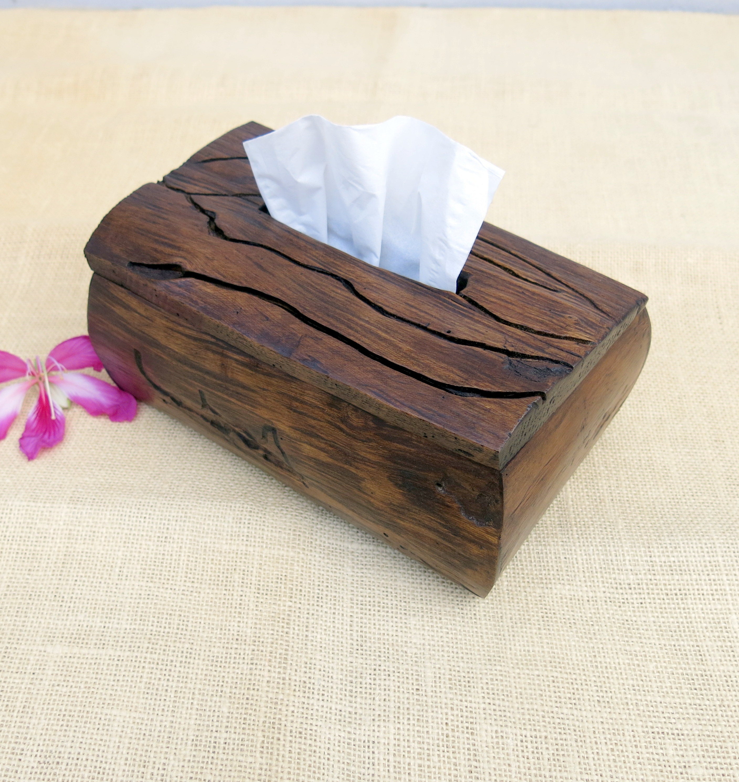 Tissue Box Cover, Tissue Box Holder, Wooden Tissue Box, Tissue Box, Tissue Holder, Reclaimed Wood Box, Driftwood, Rustic Wooden Box.