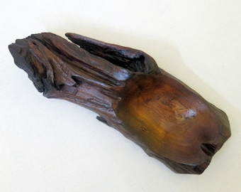 Cuenco de madera, cuenco de joyería, plato de anillo, jabonera de madera, cuenco de madera flotante, cuenco tallado, cuenco antiguo, único en su clase, cuenco de madera rústico.