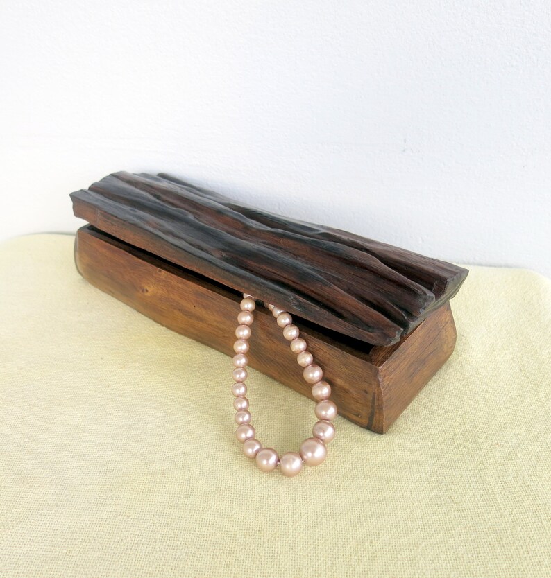Brown Wooden Box Jewelry Box Rustic Wooden Box Driftwood Etsy