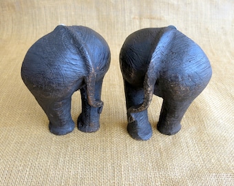 Carved Wood Elephant, Wood Carving, Elephant Carving, Wall Décor, Wall Hanging, Wall Art, Decorative Wall Hanging, Home Décor, Elephant Butt