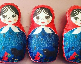 Little red riding hood Russian doll felt