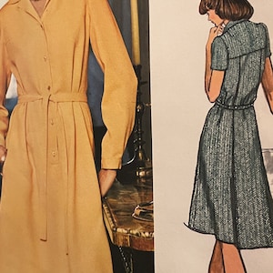 Designer A-Line Dress Pattern by Geoffrey Beene---Vogue 1098---Size 16  Bust 38  UNCUT and Factory Folded
