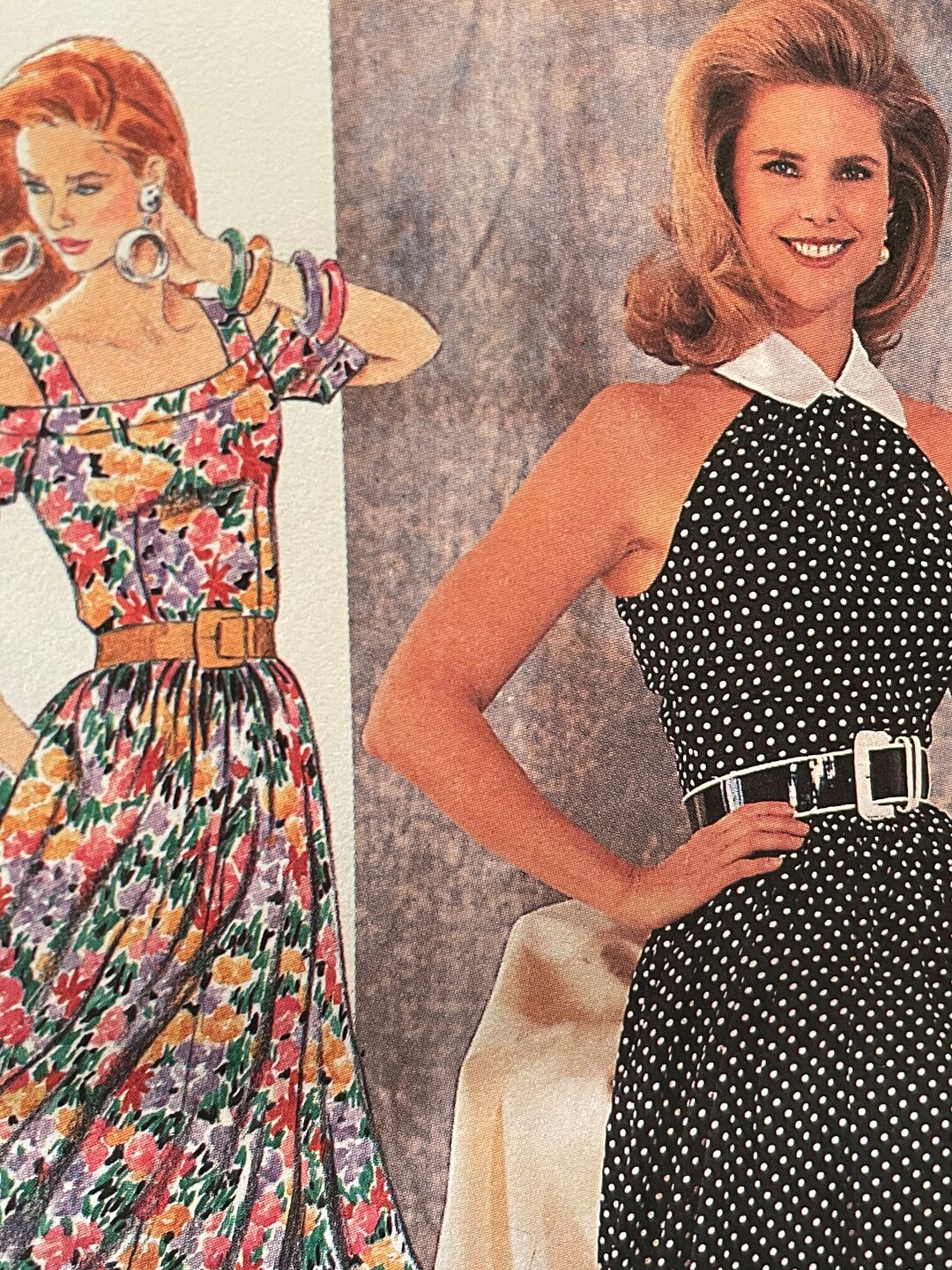 Christie Brinkley Flared Dress With Bodice Variations---simplicity 7799 ...