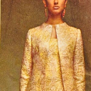 simplicity vintage 1960's evening dress jacket pattern 7348 S9738 (PDF) | Misses' Dresses and Jacket