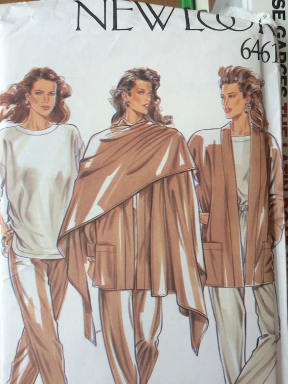 SALE Nice Fall Wardrobe Pattern---Scarf, Cardigan, Top, and Pants---New Look 6461