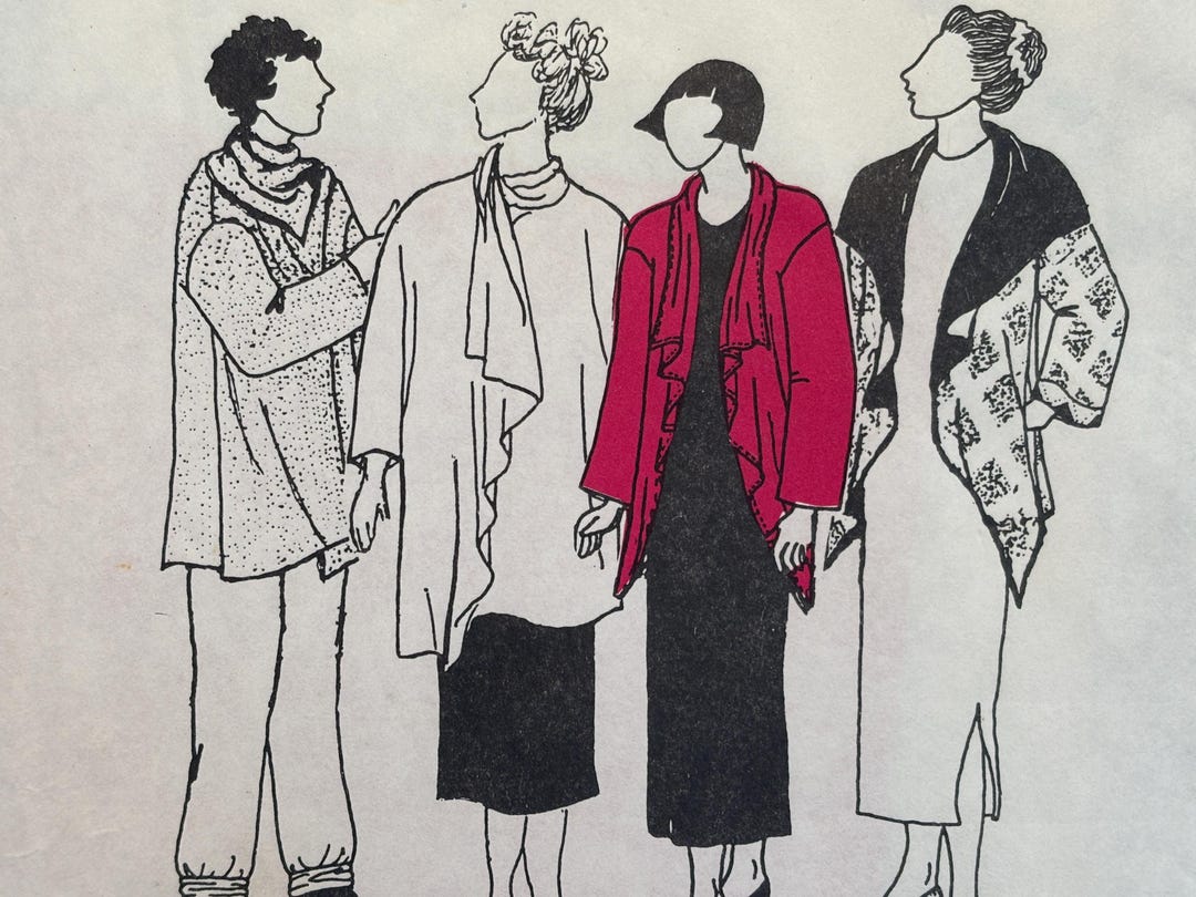 Park Bench Pattern Company Evening Wrap or Jacket---grant Park Pattern ...