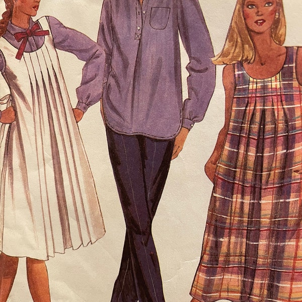 Cute Maternity Jumper, Dress, Blouse and Pants Pattern---McCalls 7464---Size 8  Bust 31 1/2