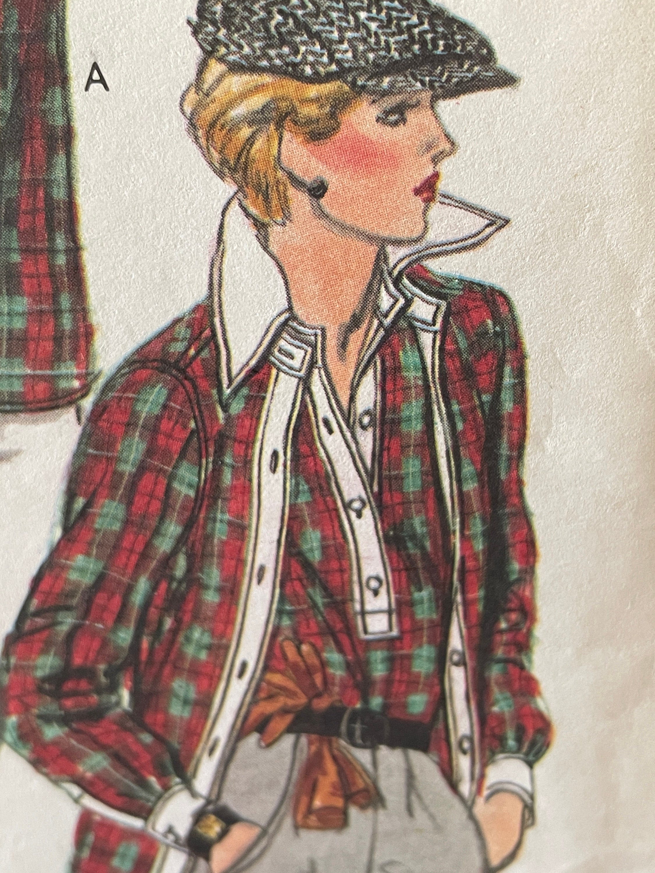 Vintage 1970's Shirt Jacket and Shirt Pattern---vogue 9681 Vintage 1970's Shirt Jacket and Shirt Pattern---vogue 9681