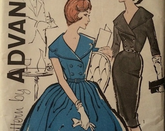 Gorgeous Vintage Shirtdress Pattern---Advance 9589