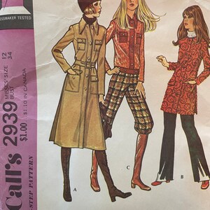 Chic Vintage 1970's Suede Jacket Pattern in Three Lengths---mccalls ...