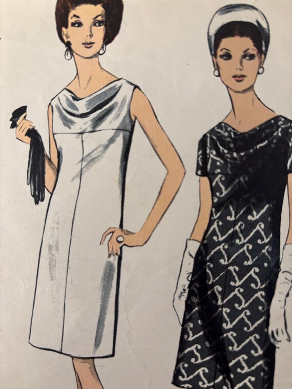 Robe Cocktail Vintage Des Années 60 En Satin, Taille 36, Fait Main En France