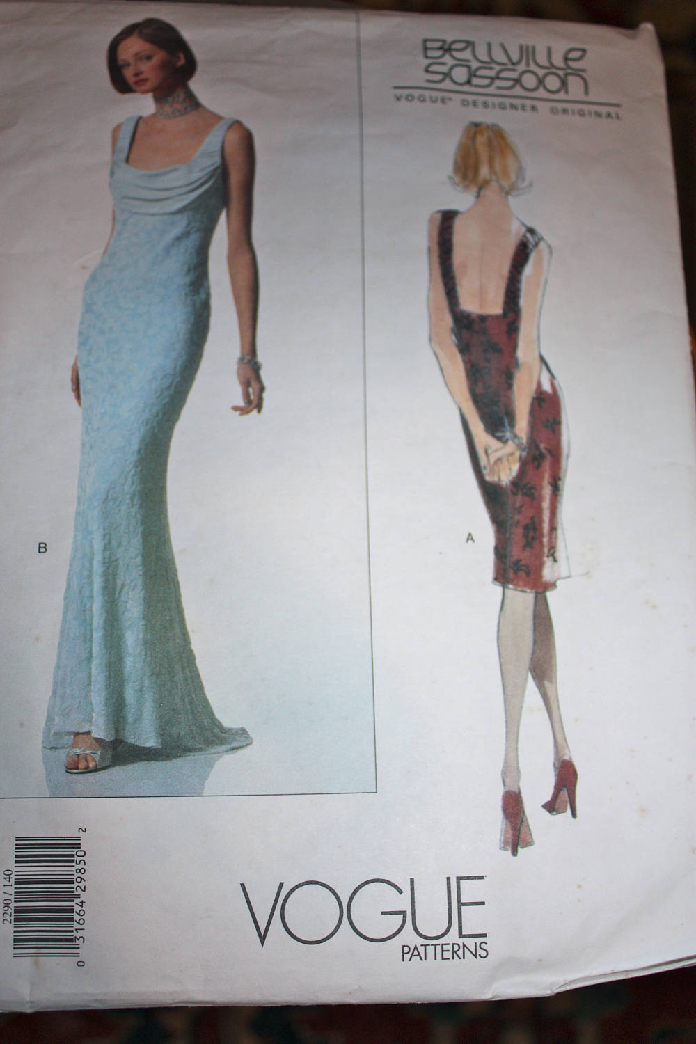Elegant Evening Gown PatternVogue 2290 by Bellville | Etsy