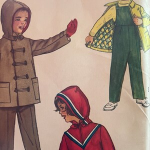 Vintage 1950&#39;s Child&#39;s Snow Suit Pattern---Simplicity 2286---Size 3  UNCUT