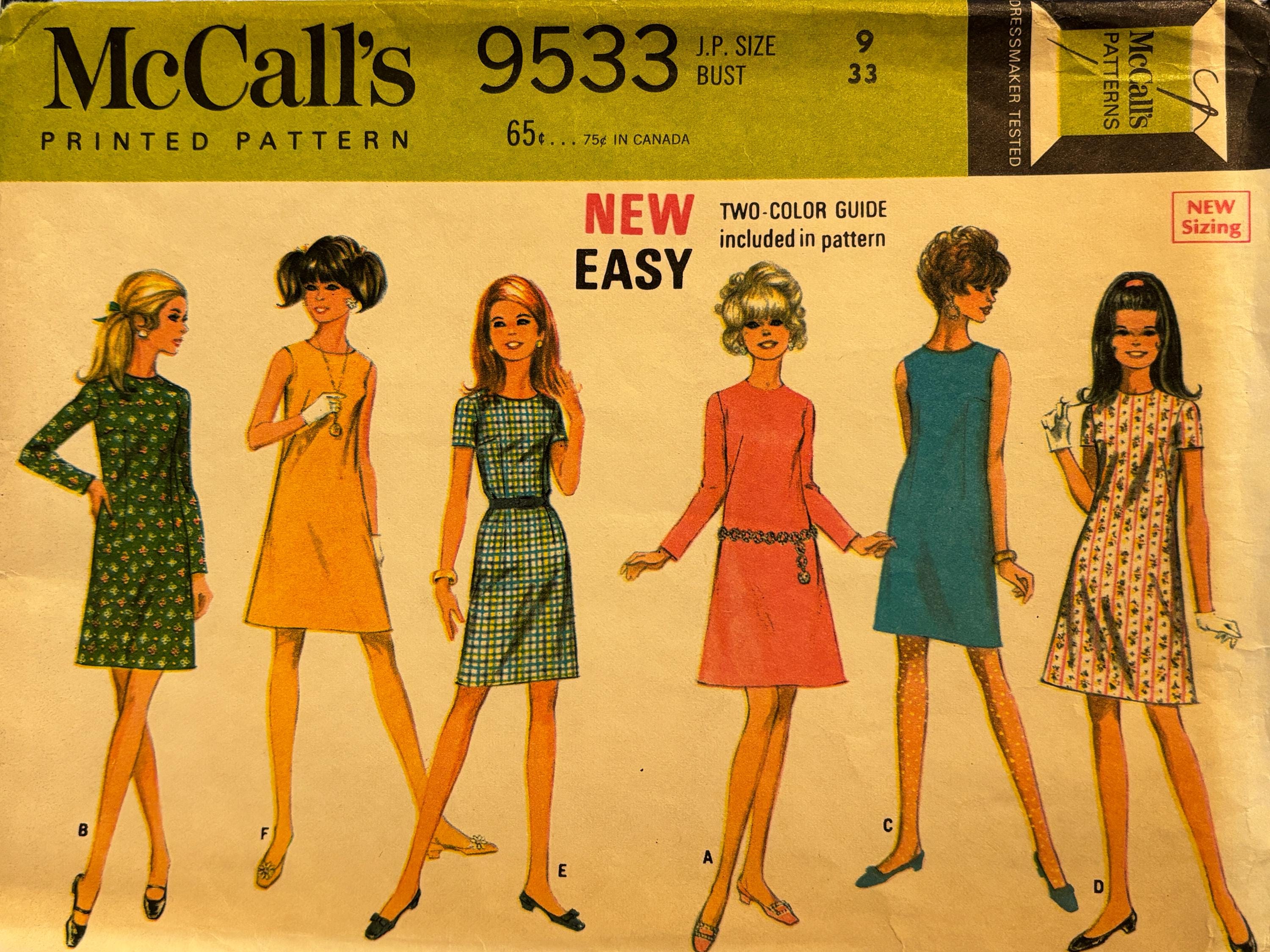 Classic Vintage 1960's Jackie Kennedy Style A-line or Slim Sheath