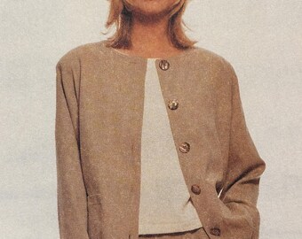 Patrón de chaqueta bonita, top tipo jersey, falda acampanada, pantalones cortos y pantalones --- McCalls 8848 --- Tallas 8-10-12 Busto 31 1/2 a 34 SIN CORTAR