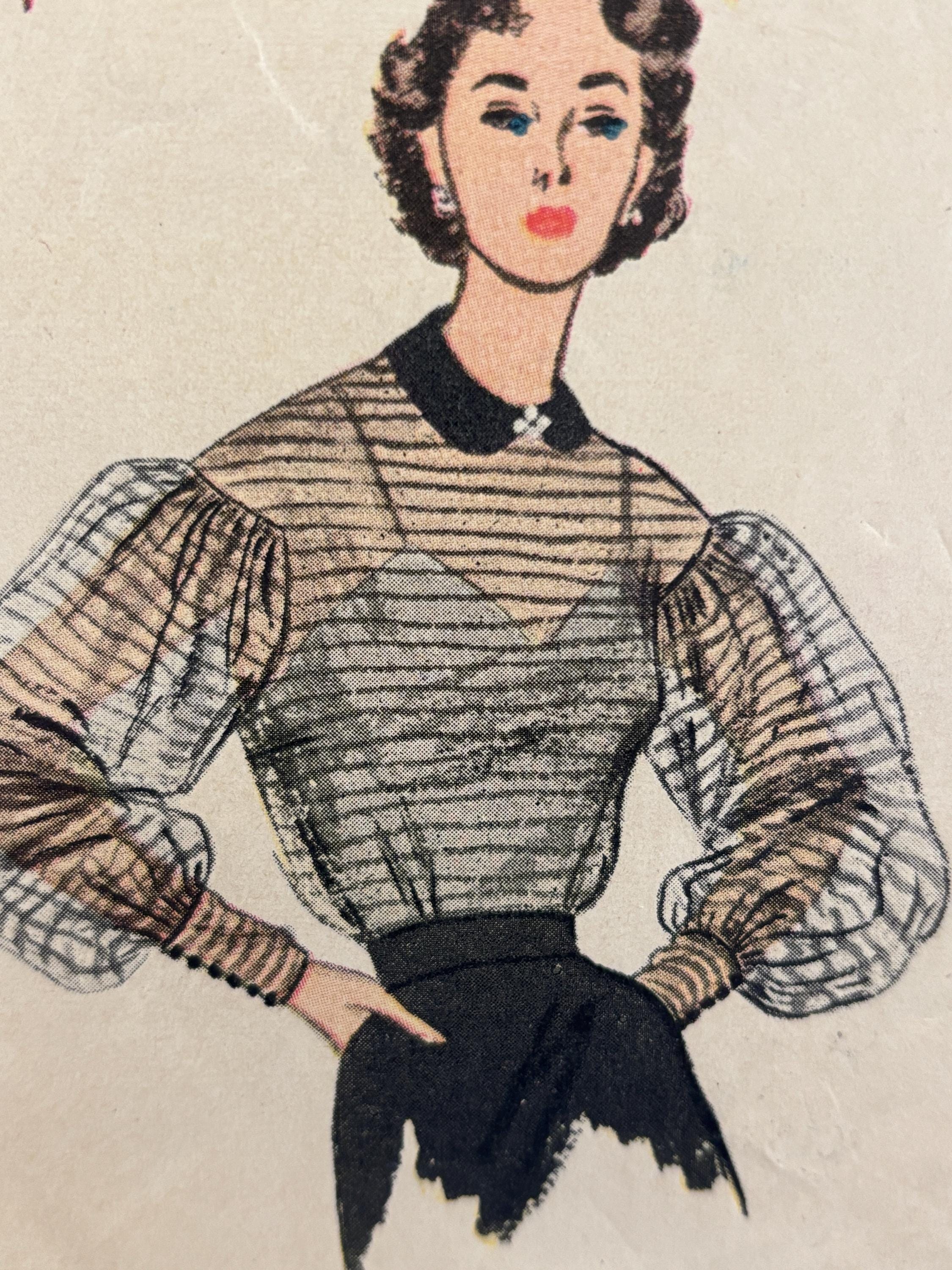 中華のおせち贈り物 1950s Sheer Blouse - Etsy トップス