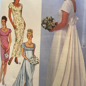 Pretty Empire Waist Bridal or Bridesmaid Gown With Large Back Bow---style 2877---sizes 6-16 Bust 30 1/2 Thru 38 UNCUT - Etsy Pretty Empire Waist Bridal or Bridesmaid Gown With Large Back Bow---style 2877---sizes 6-16 Bust 30 1/2 Thru 38 UNCUT - Etsy
