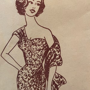 RARE Vintage 1960's Sarong Dress---Polynesian Pattern 108---Size 12  Bust 32  UNCUT and Factory Folded  ORIGINAL