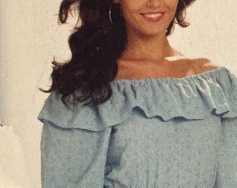 Easy Dress Pattern With Mock Wrap Front, Sleeve Variations and Ruffled Neck Edge---McCalls 6010---Sizes 18W Thru 24W  Bust 40-46  UNCUT