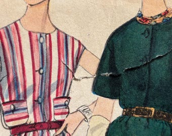 Vintage 1960er Kleid Schnittmuster---Vogue 5323---Größe 16 Büste 36