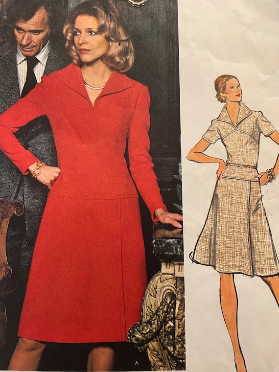Vogue Couturier Design A-line Dress Pattern by Belinda Bellville---vogue  1103---size 12 Bust 34 - Etsy