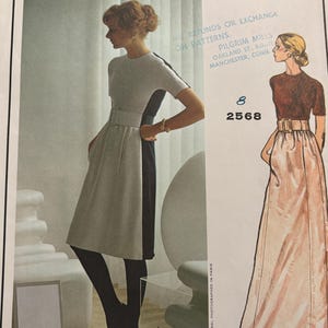 Vogue Paris Original A-Line Evening Dress by Givenchy---Vogue 2568---Size 8  Bust 31 1/2