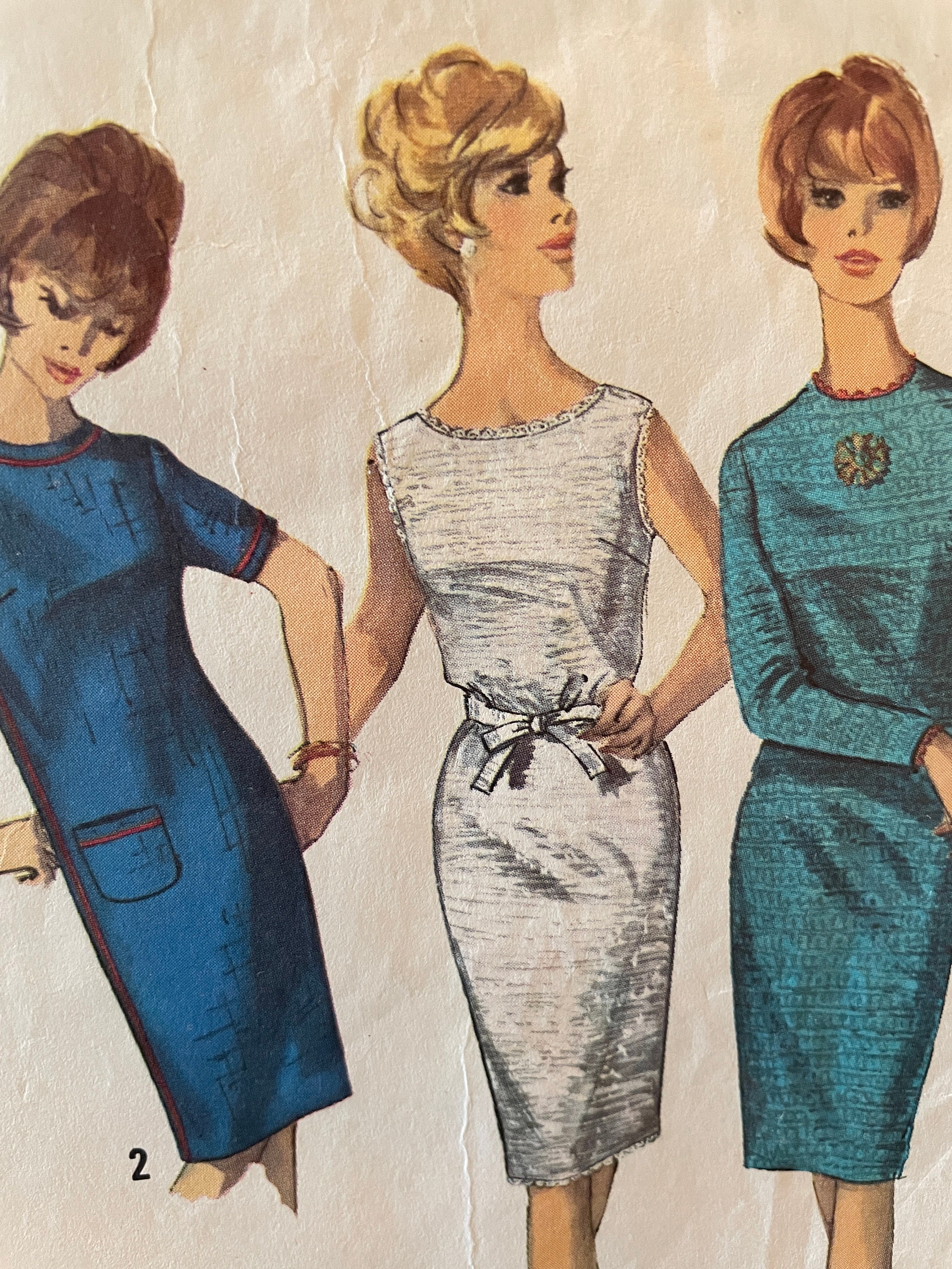 Vintage 1960's Sheath Dress With Optional Crochet Detail Vintage 1960's Sheath Dress With Optional Crochet Detail