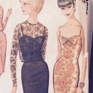 SALE Gorgeous Cocktail Dress and Sheer Jacket Pattern---McCalls 7511---Size 14  Bust 34