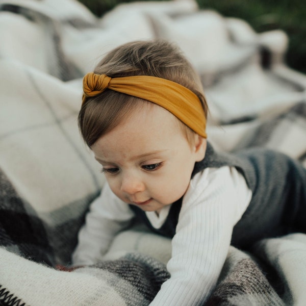 Stretchy Knotted Headwrap, Baby Girl Nylon Turban, Wide Infant Hair Bow, Newborn Summer Headband, Coming Home Outfit, Baby Shower Gift