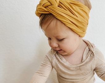 turban knot headband baby