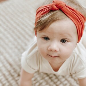 Knotted Headwrap Wide Nylon Headband Infant Bow Baby Girl | Etsy