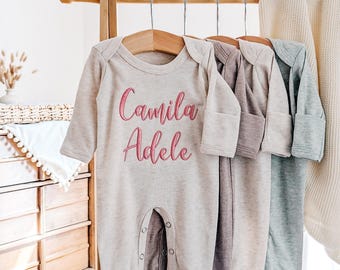 Embroidered Baby Take Home Outfit: Newborn Coming Home Romper