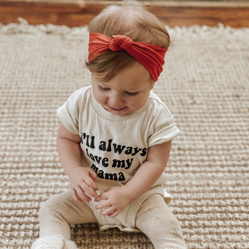 Knotted Headwrap, Wide Nylon Headband, Infant Bow, Baby Girl Headband, Newborn Stretchy Headwrap, Soft Baby Bow, Turban Style Top Knot Surprise Me!