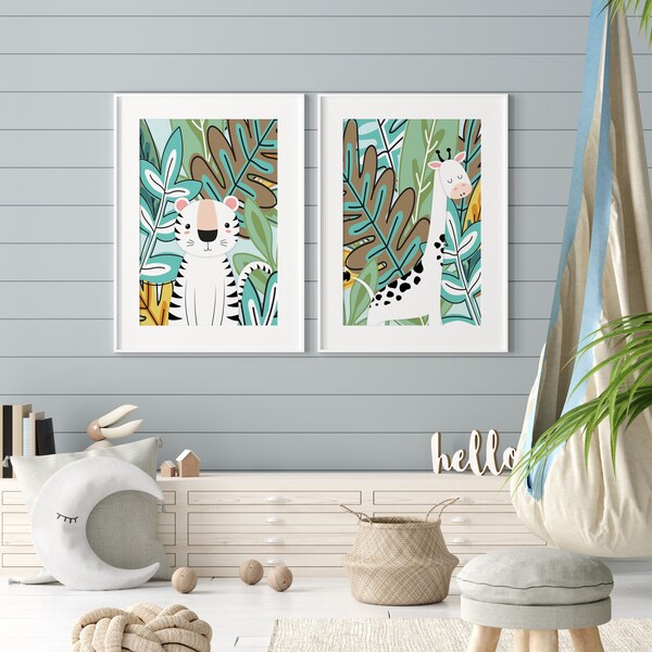 Jungle Wall Art Etsy