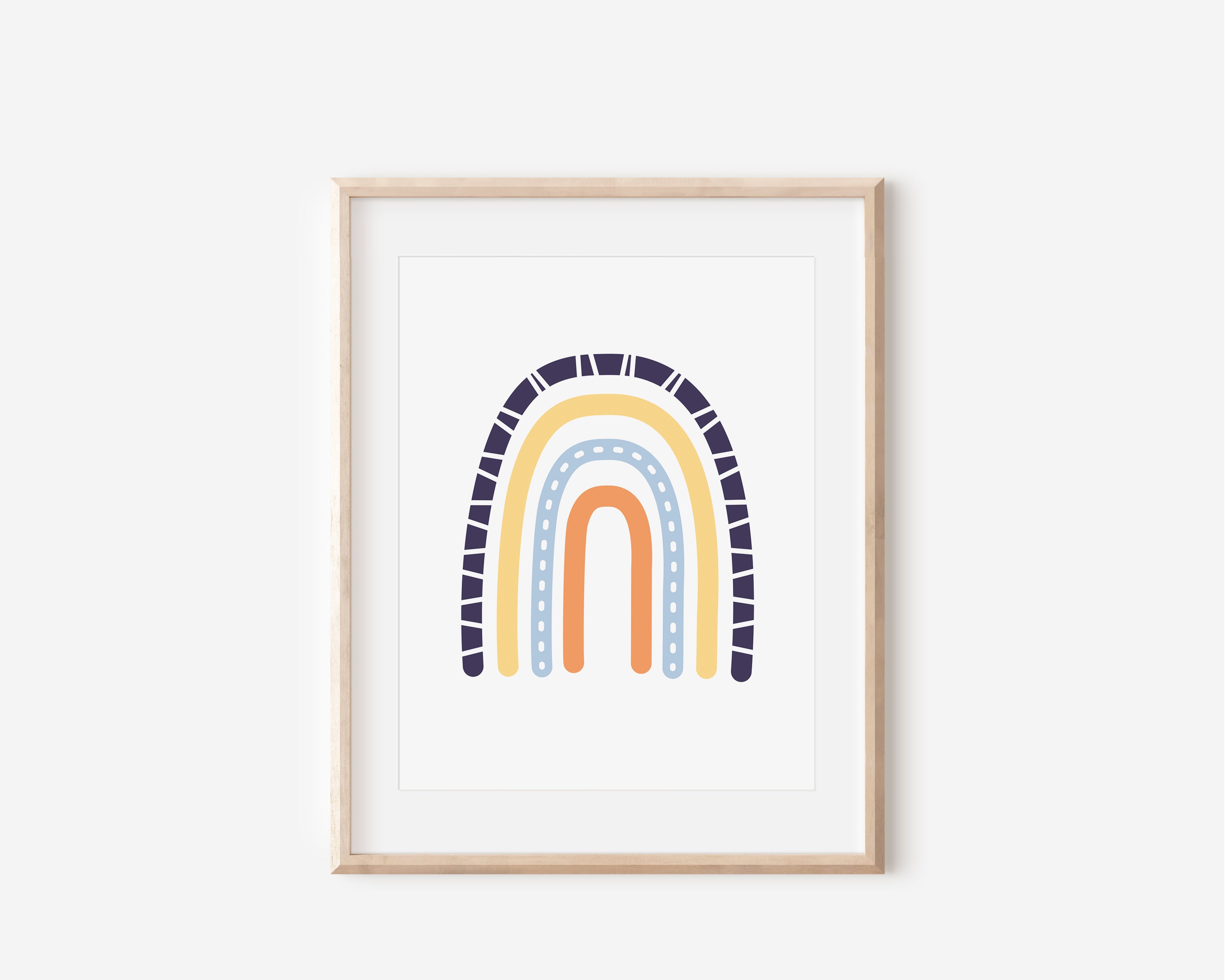 Rainbow Nursery Print, Nursery Rainbow Wall Art, Nursery Rainbow Print ...
