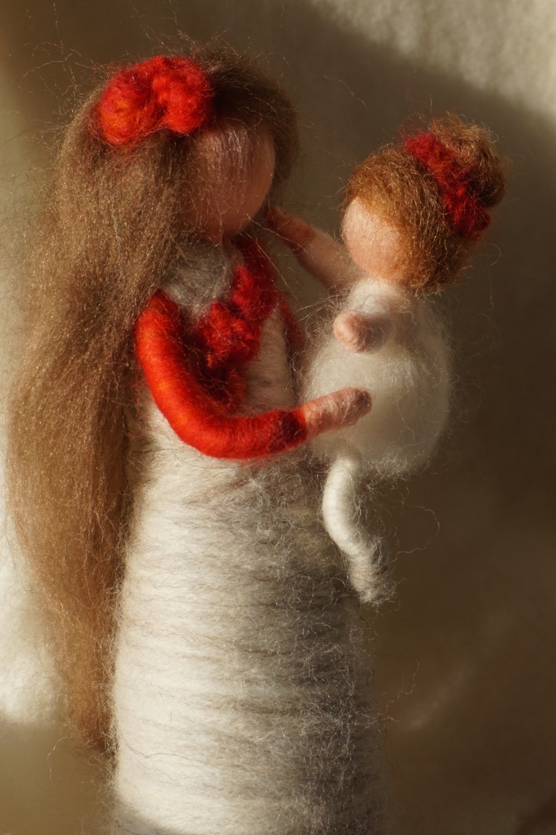 Mother with Child Waldorf Wool