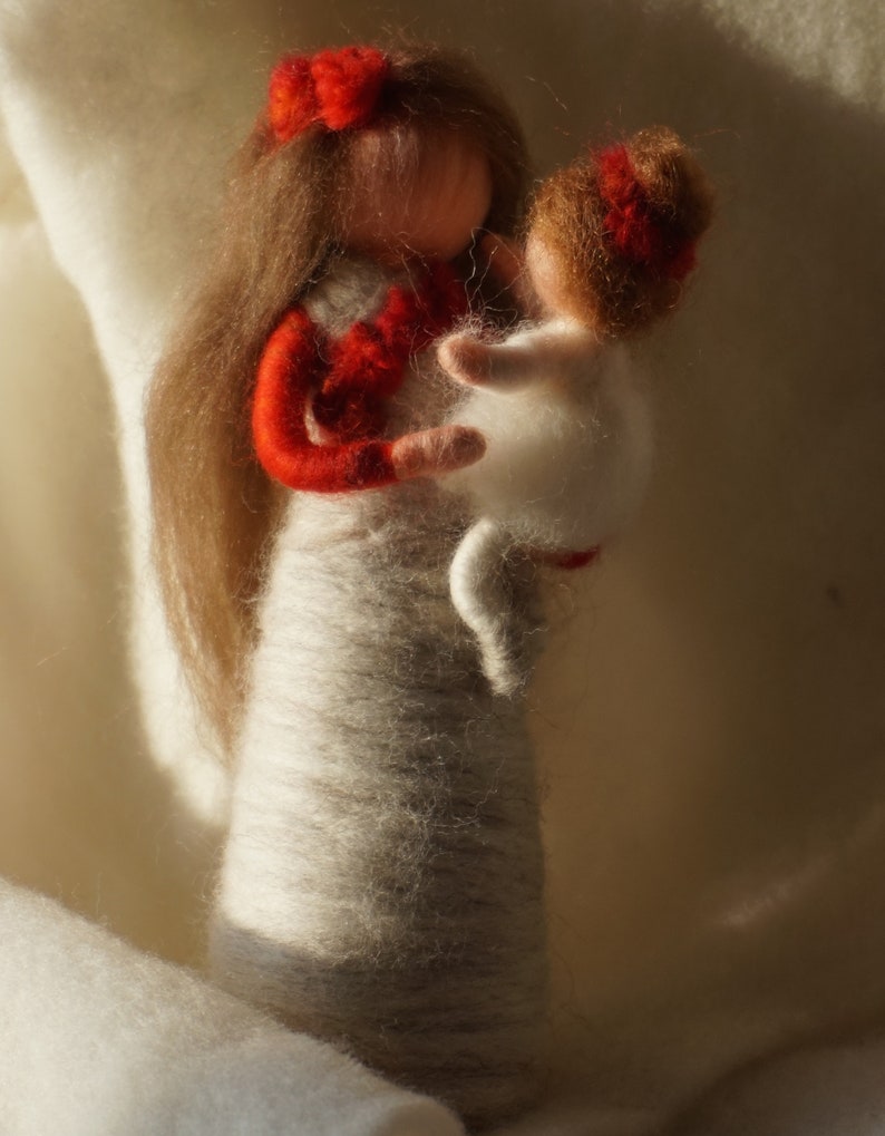 Mother with Child Waldorf Wool