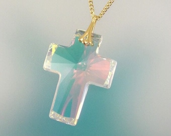 Swarovski Crystal Cross Pendant Necklace