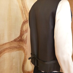 Hand Painted Unique Ladies Vest. Stylish Clothing with Geometric Design. image 5