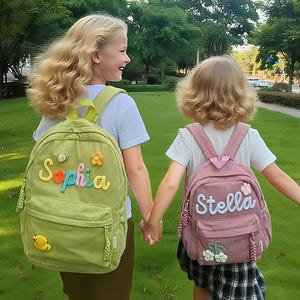Custom Toddler Backpack, Personalized Backpacks With Name Gift, Name Children&#39;s School Bag for Girls Boys Kids Preschool Toddler Book Bag