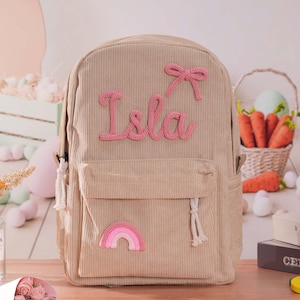 Custom Toddler Backpack, Personalized Backpacks With Name Gift, Name Children&#39;s School Bag for Girls Boys Kids Preschool Toddler Book Bag