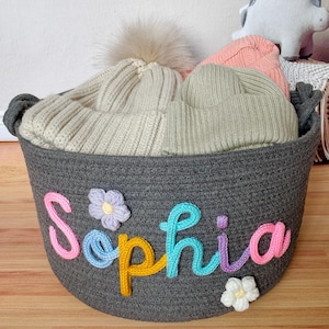 Personalisierter Korb, Babyparty-Geschenkkorb, Baby-Geschenkkorb, Neugeborener Name Babykorb Geschenk, Haustierkorb, benutzerdefinierter Namenskorb, neues Babygeschenk