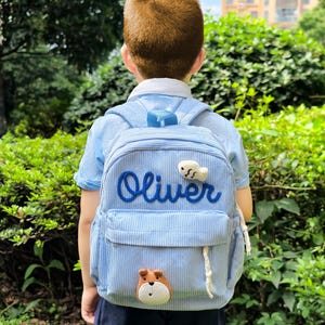 Sacs à dos personnalisés avec prénom, sac à dos personnalisé pour tout-petit, sac d'école prénom pour enfants pour filles, garçons, enfants d'âge préscolaire, cartable pour tout-petits