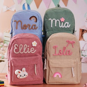 Sac à dos personnalisé pour enfant, cadeau de sac à dos personnalisé pour tout-petit, cartable prénom pour enfant pour fille et garçon, cartable pour enfants d'âge préscolaire