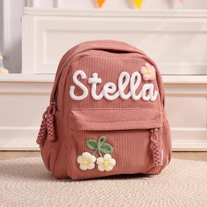 Custom Toddler Backpack, Personalized Backpacks With Name Gift, Name Children&#39;s School Bag for Girls Boys Kids Preschool Toddler Book Bag