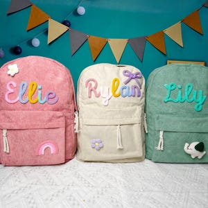 Sac à dos pour tout-petit, sacs à dos avec prénom, nom personnalisé cartable pour enfants pour filles garçons enfants d'âge préscolaire personnalisé cartable pour tout-petits